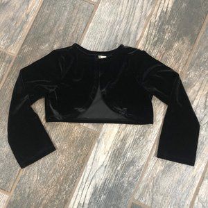 Girls Rare, Too! Black One Button Cardigan, Size 5